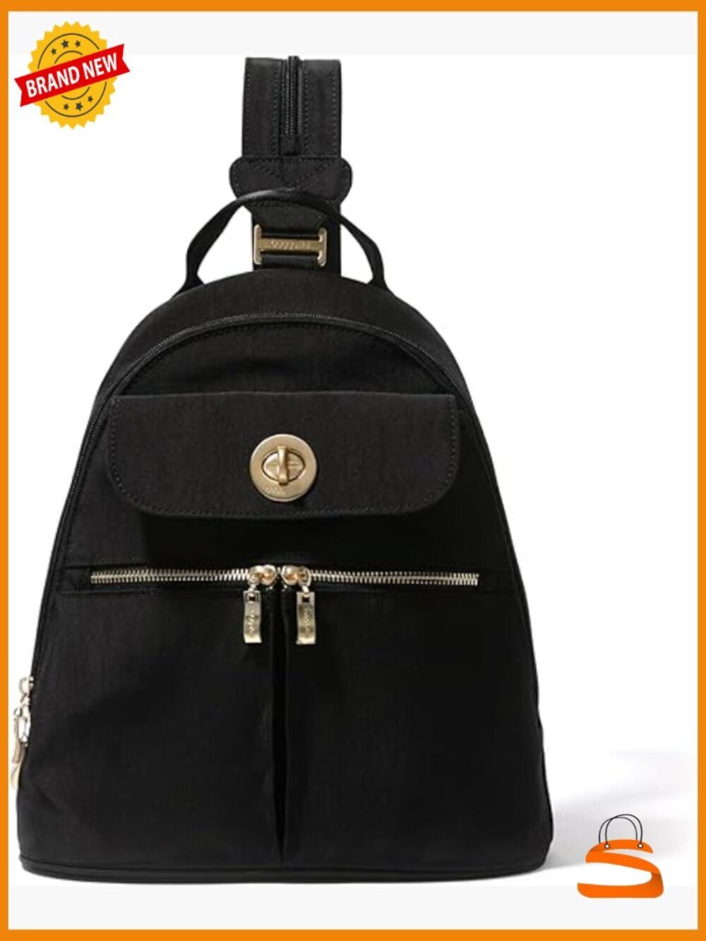 Convertible Backpack Sling Crossbody Nylon Handbag RFID Padded Tablet Sleeve